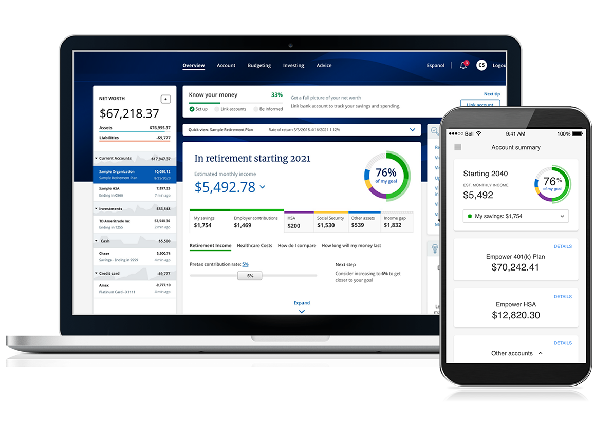 Participant Services computer and phone image
